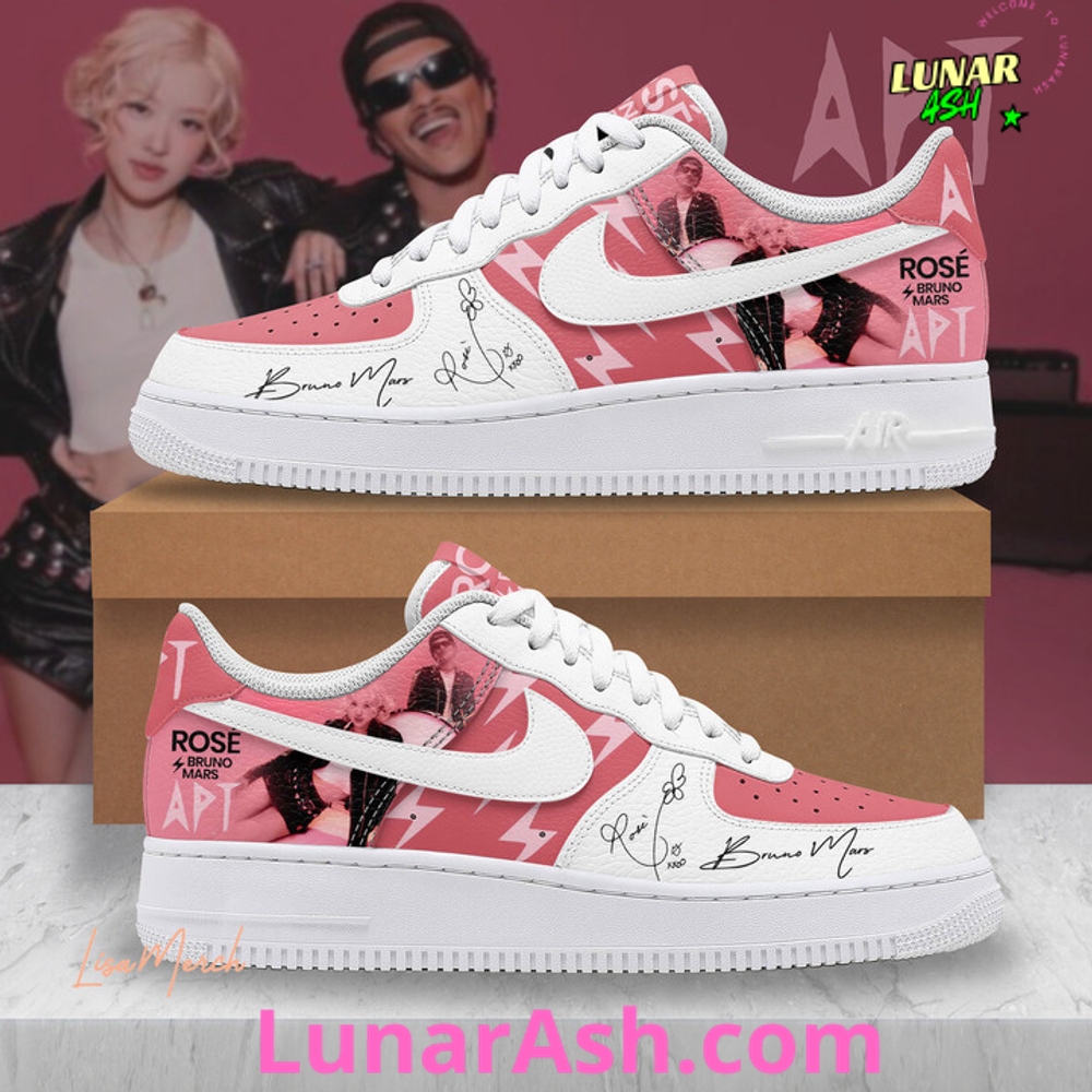 APT ROSÉ & Bruno Mars Limited Edition Nike Air Force 1 APT ROSÉ & Bruno Mars Limited Edition Nike Air Force 1