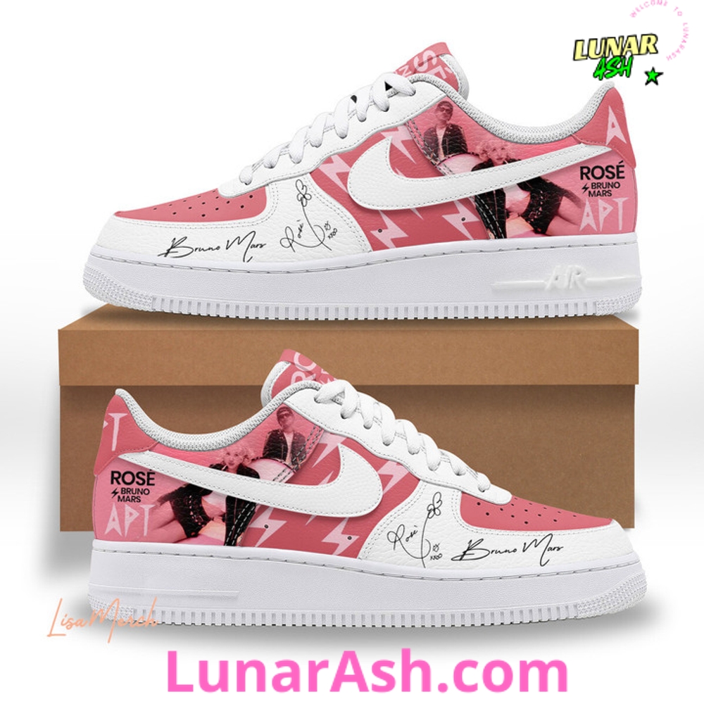 APT ROSÉ & Bruno Mars Limited Edition Nike Air Force 1 APT ROSÉ & Bruno Mars Limited Edition Nike Air Force 1