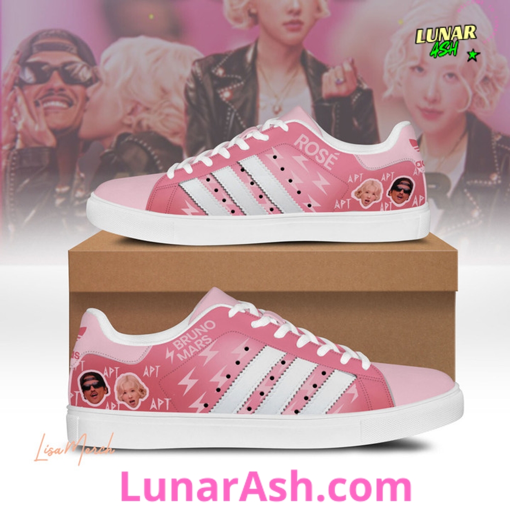APT ROSÉ & Bruno Mars Limited Edition Stan Smith Shoes APT ROSÉ & Bruno Mars Limited Edition Stan Smith Shoes