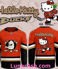 Anaheim Ducks Hello Kitty Limited Edition Hockey Jersey