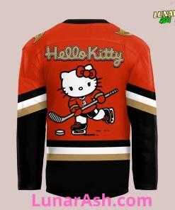Anaheim Ducks Hello Kitty Limited Edition Hockey Jersey 3