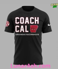 Arkansas Razorback Coach John Calipari 2024 Black T-Shirt