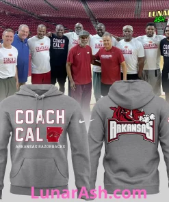 Arkansas Razorback Coach John Calipari 2024 Gray Hoodie