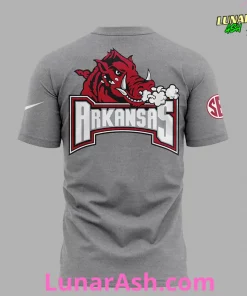 Arkansas Razorback Coach John Calipari 2024 Gray T Shirt 3