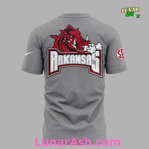 Arkansas Razorback Coach John Calipari 2024 Gray T-Shirt