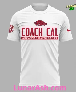 Arkansas Razorback Coach John Calipari 2024 White T-Shirt