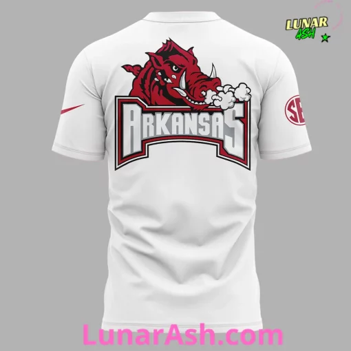 Arkansas Razorback Coach John Calipari 2024 White T-Shirt