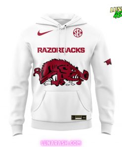 Arkansas Razorbacks Basketball New Version 2024 White Hoodie