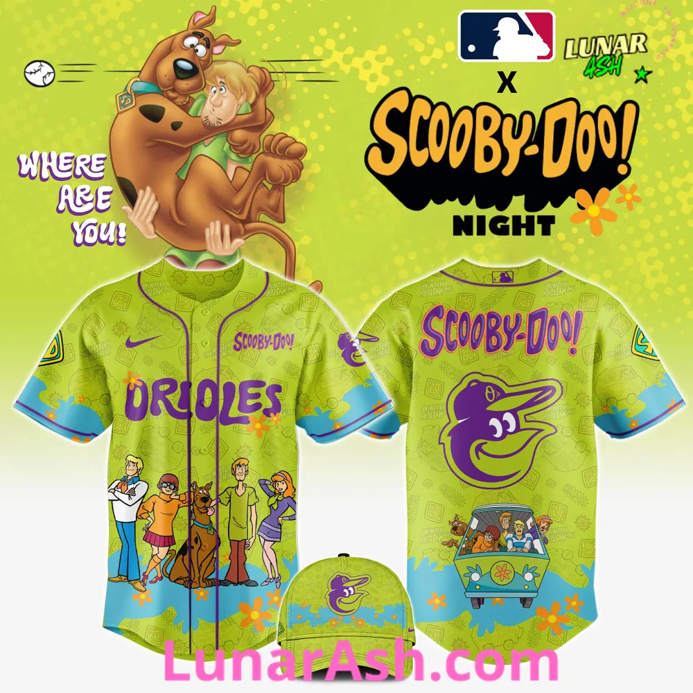 Baltimore Orioles MLB x Scooby-Doo Night Baseball Jersey Baltimore Orioles MLB x Scooby-Doo Night Baseball Jersey