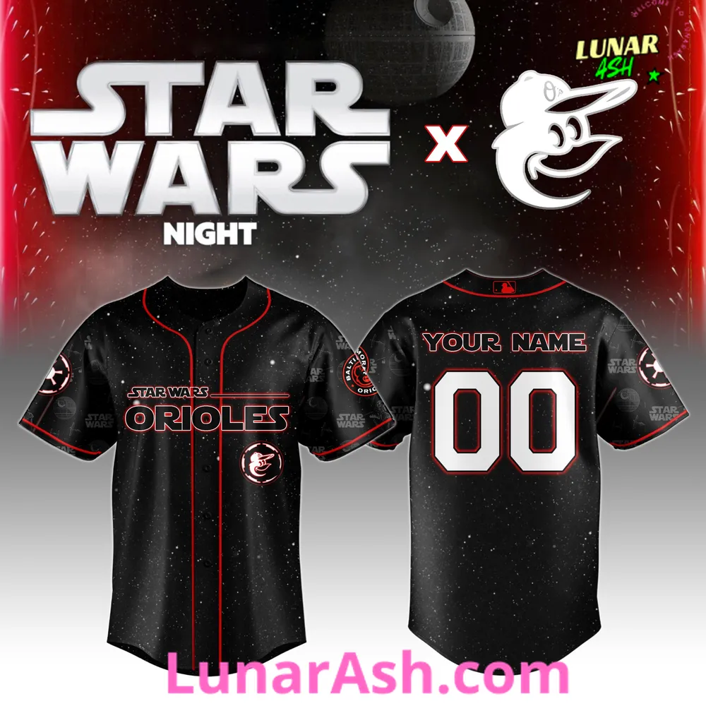 Baltimore Orioles MLB x Star Wars Night 2025 Custom Baseball Jersey Baltimore Orioles MLB x Star Wars Night 2025 Custom Baseball Jersey