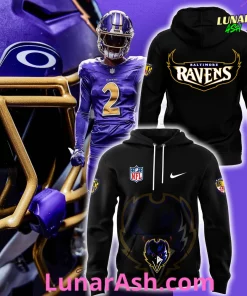 Baltimore Ravens Alternate Helmet Fanatics Black 2024 Hoodie