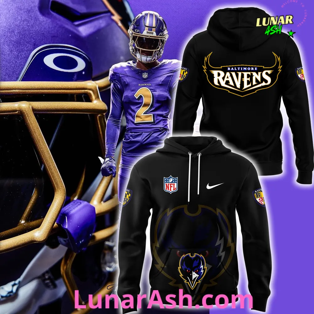 Baltimore Ravens Alternate Helmet Fanatics Black 2024 Hoodie Baltimore Ravens Alternate Helmet Fanatics Black 2024 Hoodie