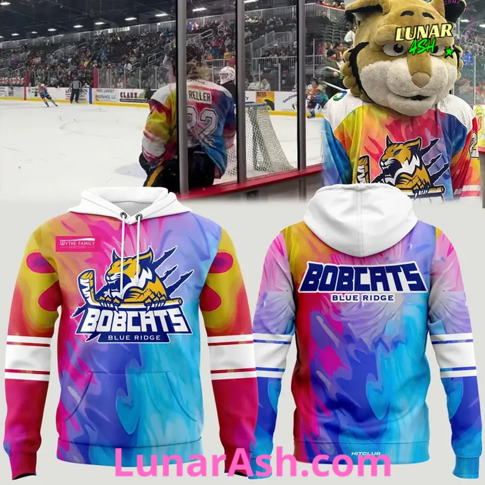 Blue Ridge Bobcats Color Splash Special Hoodie Blue Ridge Bobcats Color Splash Special Hoodie