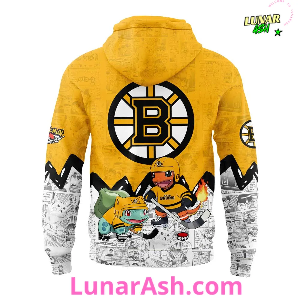 Boston Bruins x Pokémon Special Hoodie Boston Bruins x Pokémon Special Hoodie