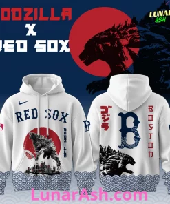 Boston Red Sox 2025 Japan x Godzilla Hoodie