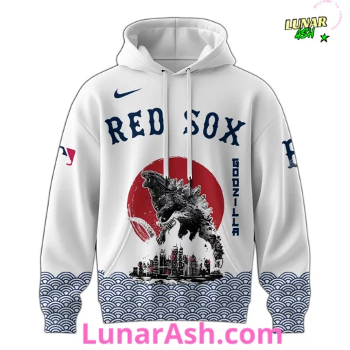 Boston Red Sox 2025 Japan x Godzilla Hoodie