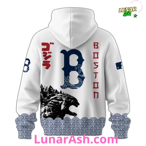 Boston Red Sox 2025 Japan x Godzilla Hoodie