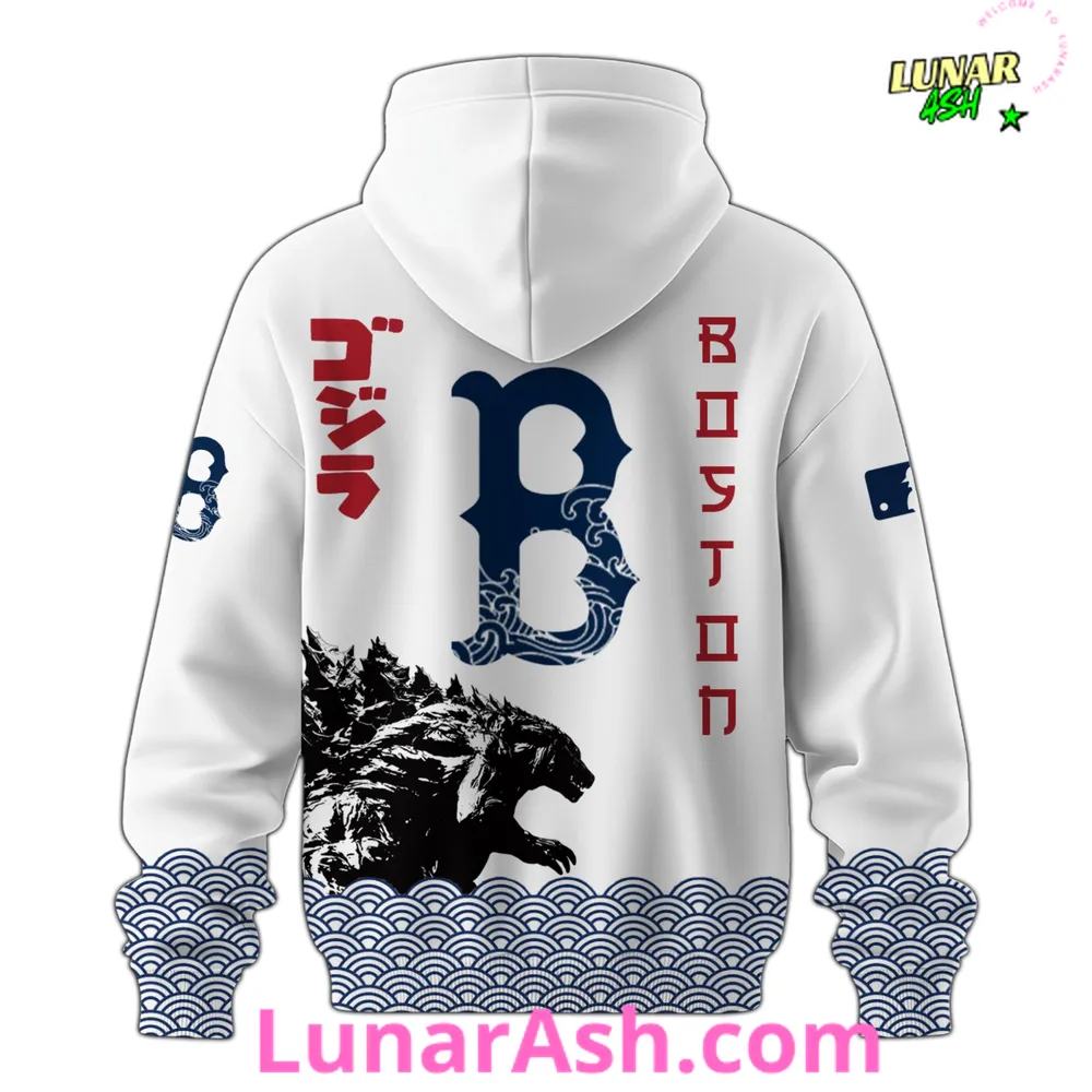 Boston Red Sox 2025 Japan x Godzilla Hoodie Boston Red Sox 2025 Japan x Godzilla Hoodie