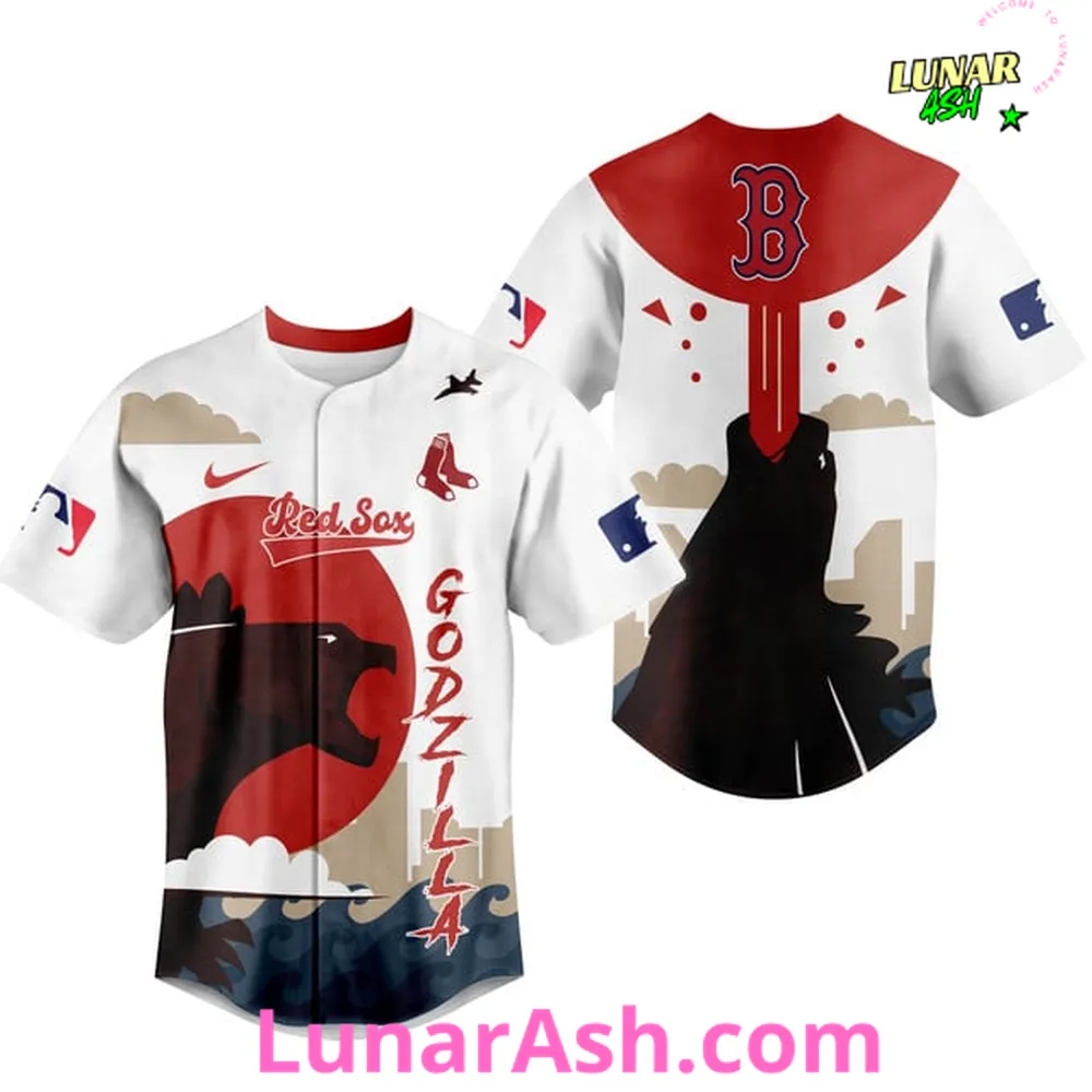 Boston Red Sox MLB x Godzilla Special Edition Jersey Boston Red Sox MLB x Godzilla Special Edition Jersey