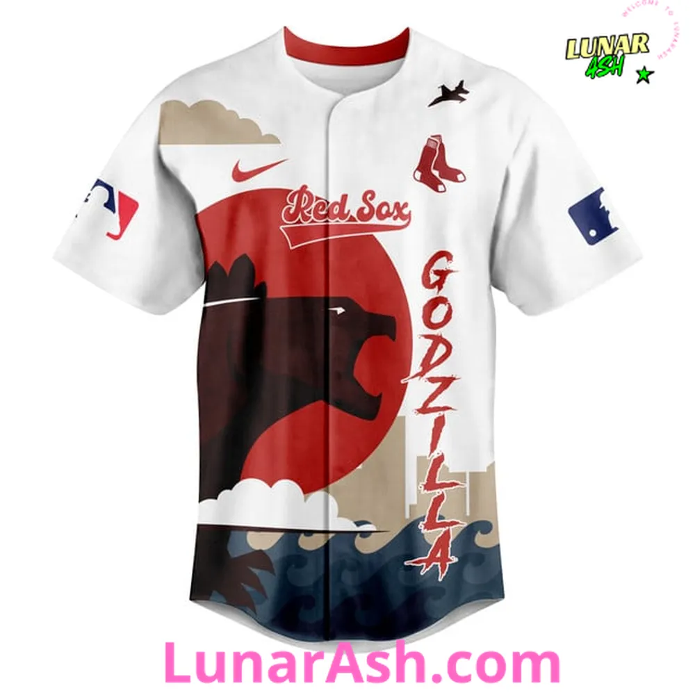 Boston Red Sox MLB x Godzilla Special Edition Jersey Boston Red Sox MLB x Godzilla Special Edition Jersey
