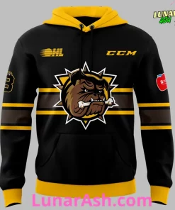 Brantford Bulldogs Black & Gold Official Team 2025 Hoodie 2