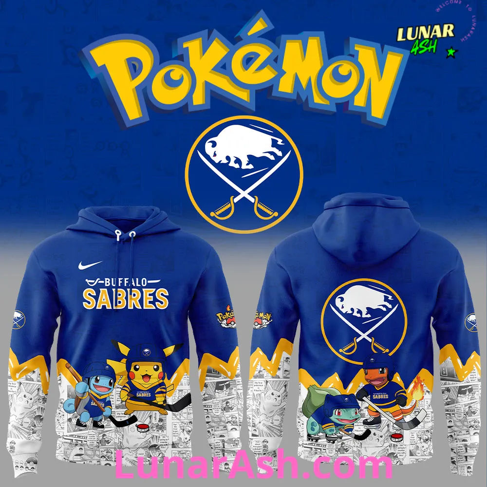 Buffalo Sabres x Pokémon Special Hoodie Buffalo Sabres x Pokémon Special Hoodie