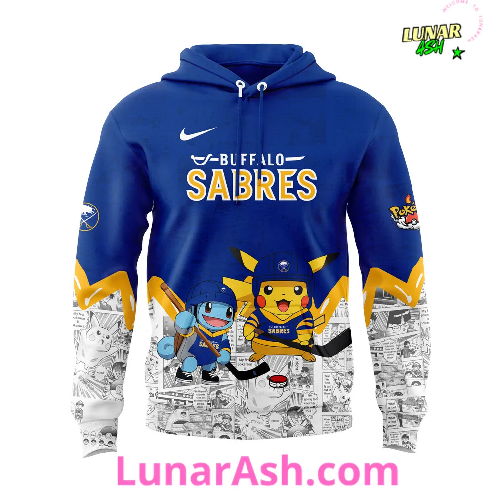 Buffalo Sabres x Pokémon Special Hoodie Buffalo Sabres x Pokémon Special Hoodie