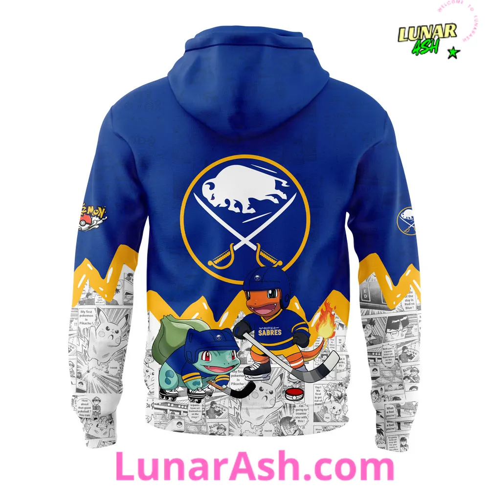 Buffalo Sabres x Pokémon Special Hoodie Buffalo Sabres x Pokémon Special Hoodie