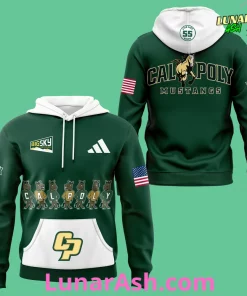 Cal Poly Mustangs Big Sky 2024 Green Hoodie