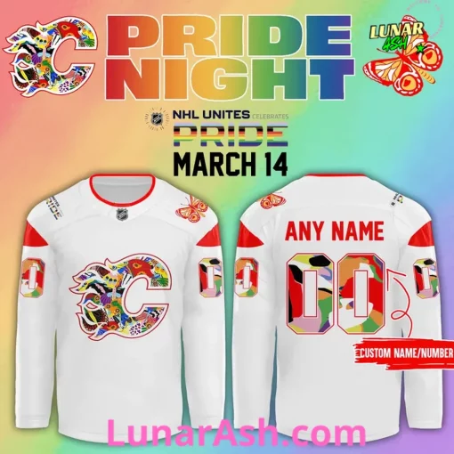 Calgary Flames Pride Night Special Edition Hockey Jersey