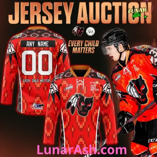 Calgary Hitmen Every Child Matters Indigenous Tribute Hockey Jersey