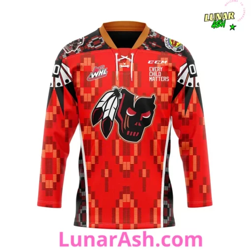 Calgary Hitmen Every Child Matters Indigenous Tribute Hockey Jersey