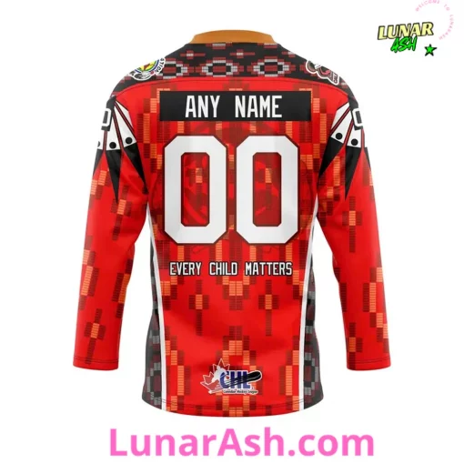Calgary Hitmen Every Child Matters Indigenous Tribute Hockey Jersey