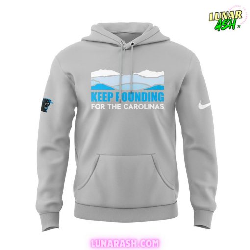 Carolina Panthers Keep Pounding 2024 Gray Hoodie