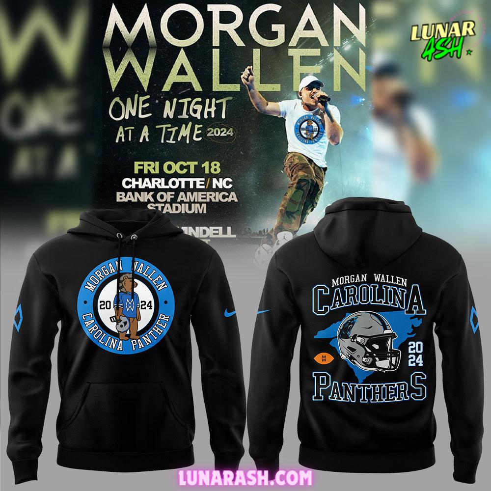 Carolina Panthers Morgan Wallen 2024 Black Hoodie Carolina Panthers Morgan Wallen 2024 Black Hoodie