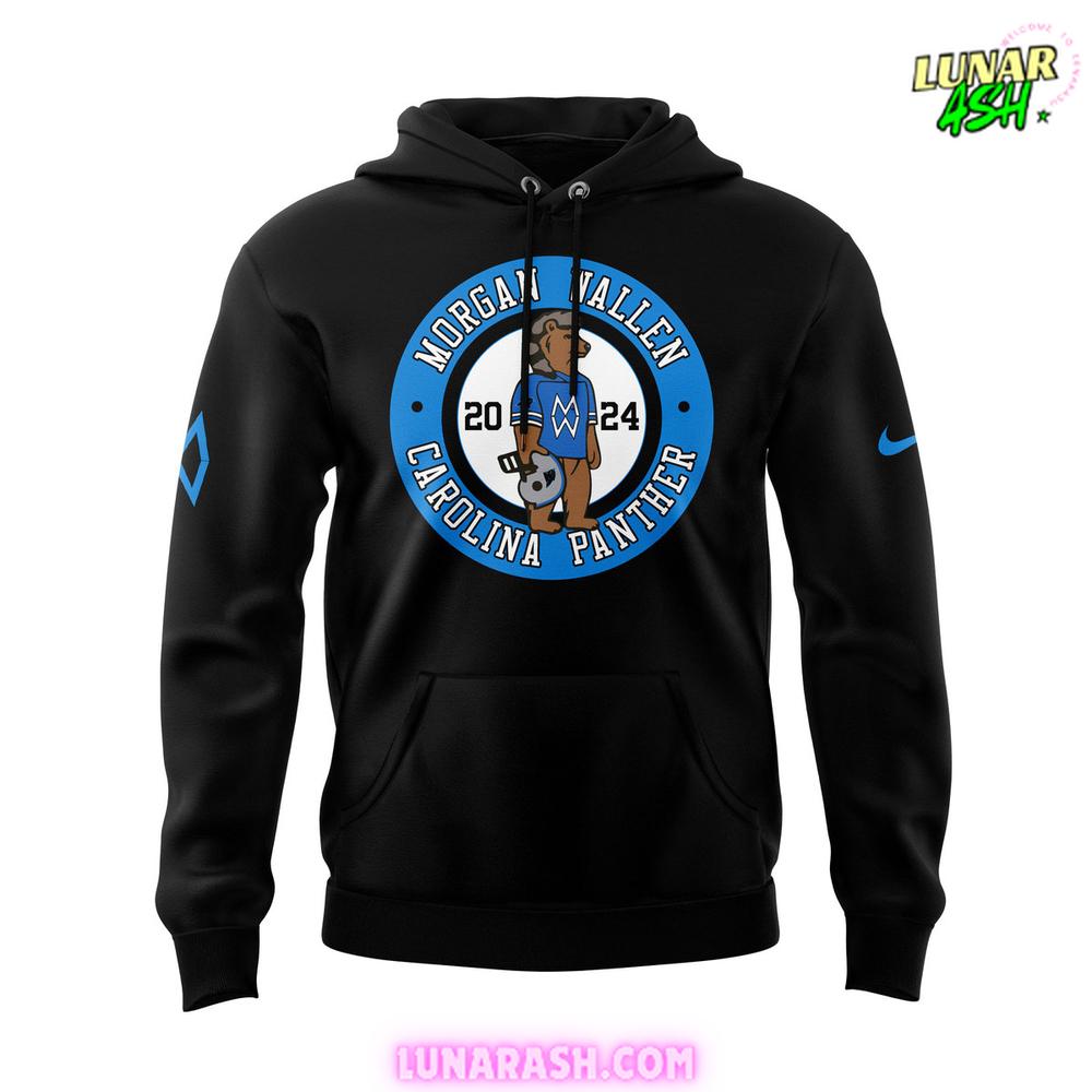 Carolina Panthers Morgan Wallen 2024 Black Hoodie Carolina Panthers Morgan Wallen 2024 Black Hoodie