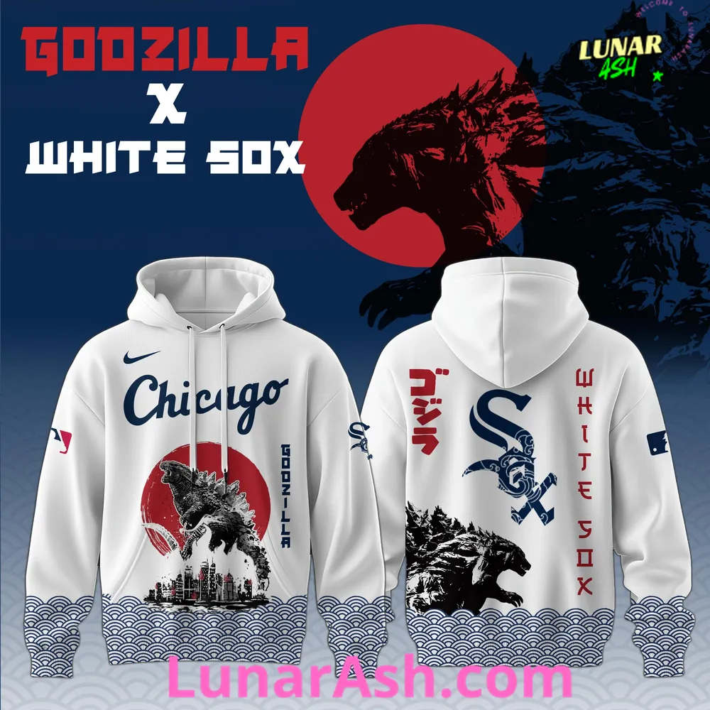 Chicago White Sox 2025 Japan x Godzilla Hoodie Chicago White Sox 2025 Japan x Godzilla Hoodie