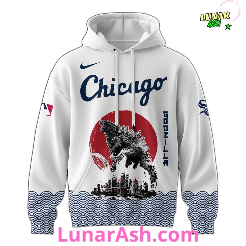 Chicago White Sox 2025 Japan x Godzilla Hoodie Chicago White Sox 2025 Japan x Godzilla Hoodie