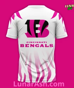 Cincinnati Bengals Breast Cancer 2024 White T Shirt 3