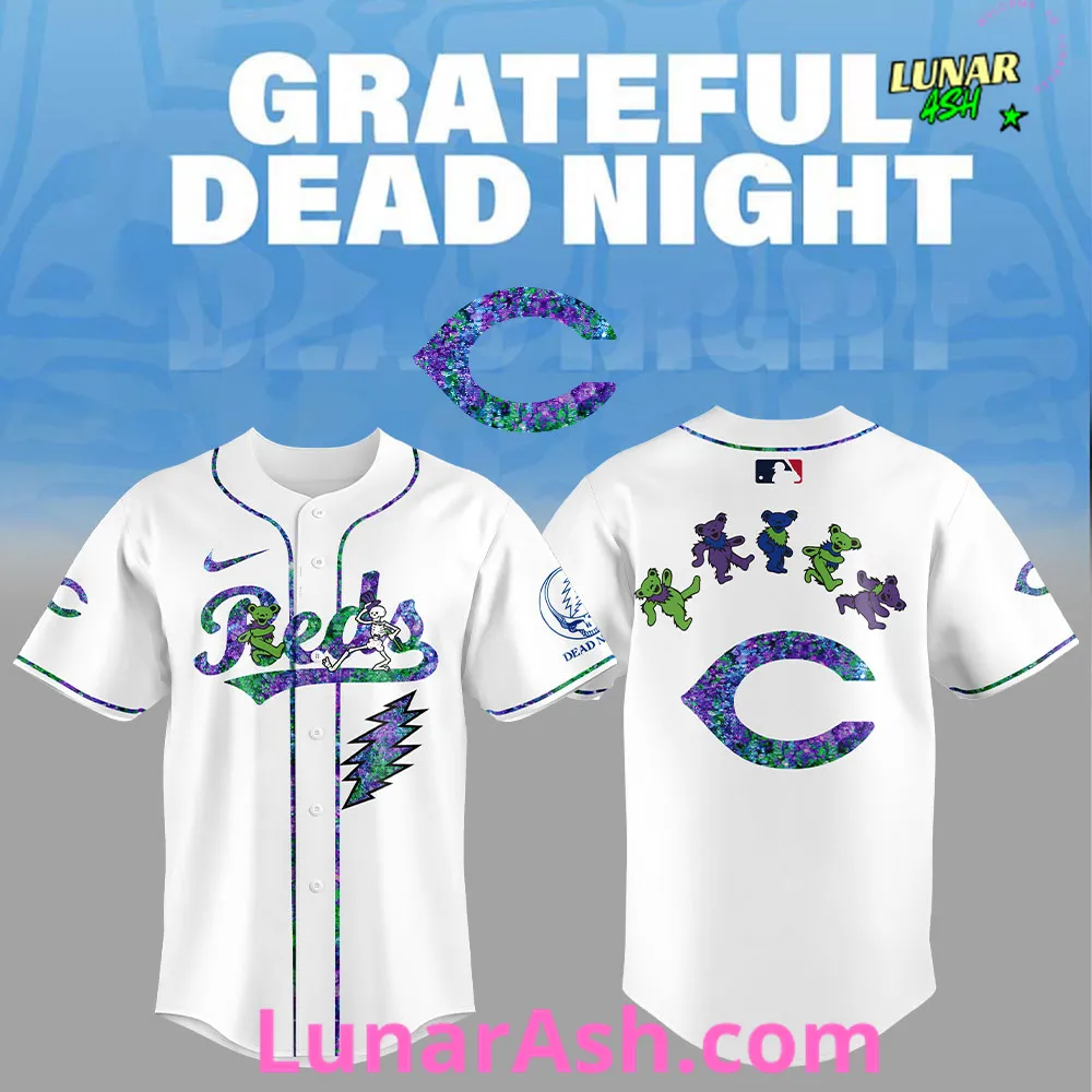 Cincinnati Reds Grateful Dead Night Special Jersey Cincinnati Reds Grateful Dead Night Special Jersey