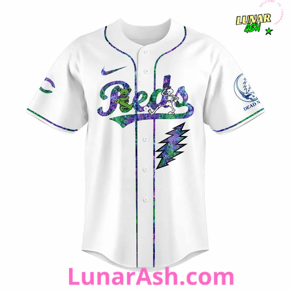Cincinnati Reds Grateful Dead Night Special Jersey Cincinnati Reds Grateful Dead Night Special Jersey