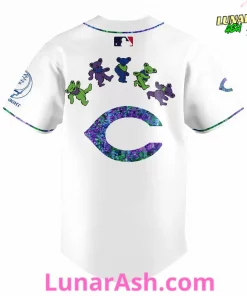 Cincinnati Reds Grateful Dead Night Special Jersey 3