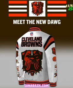 Cleveland Browns Meet The New Dawg Baseball Jacket 3