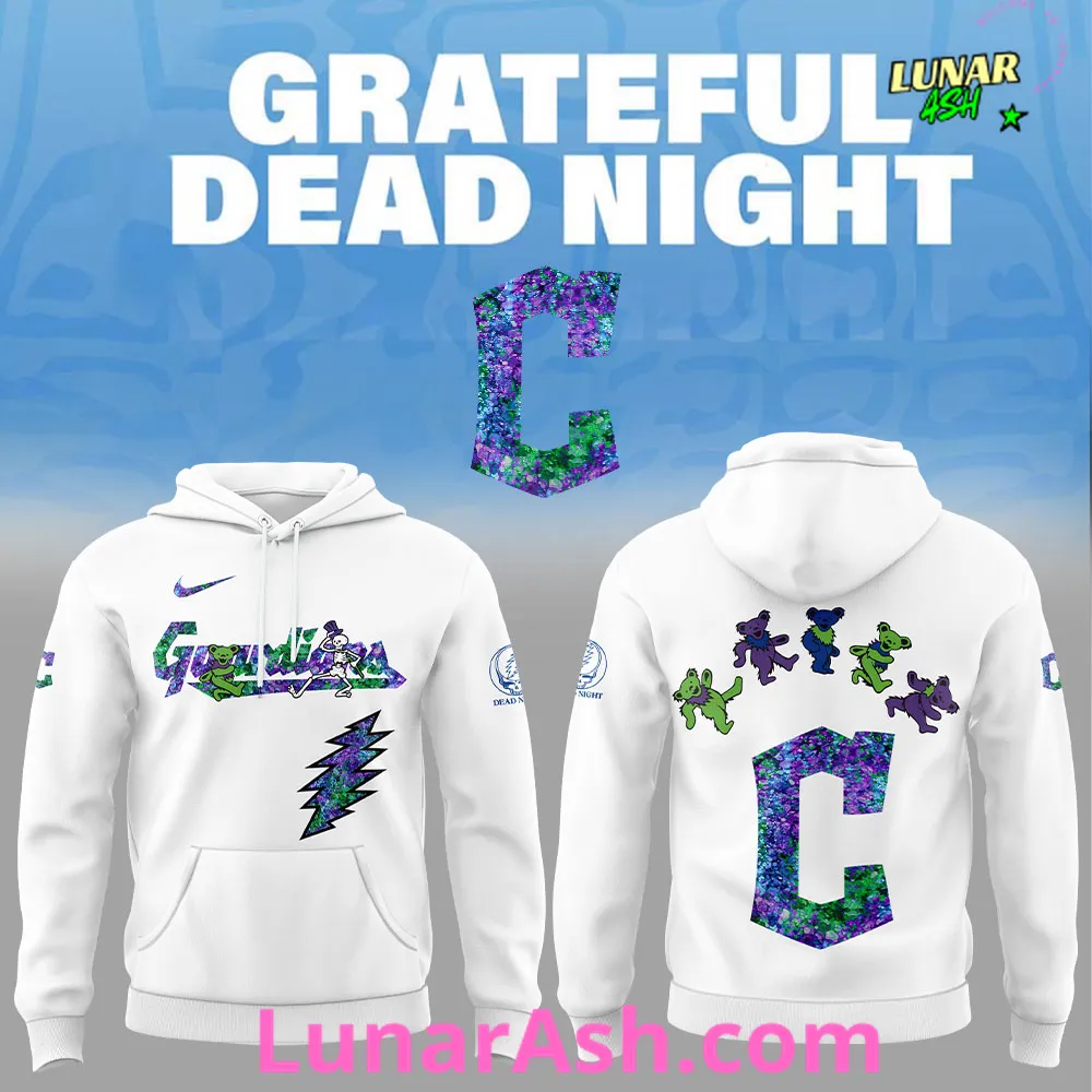 Cleveland Guardians Grateful Dead Night Special Hoodie Cleveland Guardians Grateful Dead Night Special Hoodie