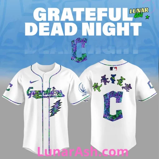 Cleveland Guardians Grateful Dead Night Special Jersey