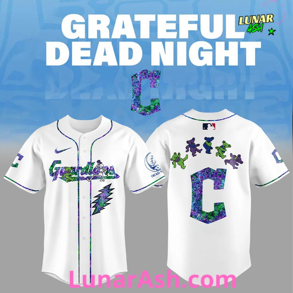 Cleveland Guardians Grateful Dead Night Special Jersey Cleveland Guardians Grateful Dead Night Special Jersey