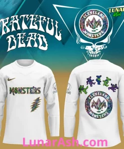 Cleveland Monsters Grateful Dead Night Special Hockey Jersey 1