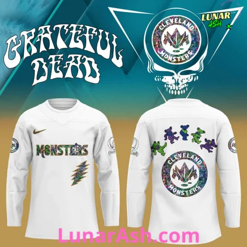 Cleveland Monsters Grateful Dead Night Special Hockey Jersey