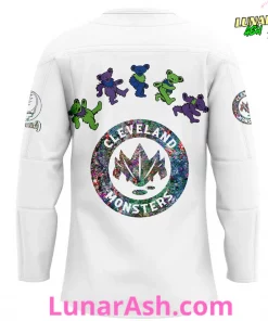Cleveland Monsters Grateful Dead Night Special Hockey Jersey 3