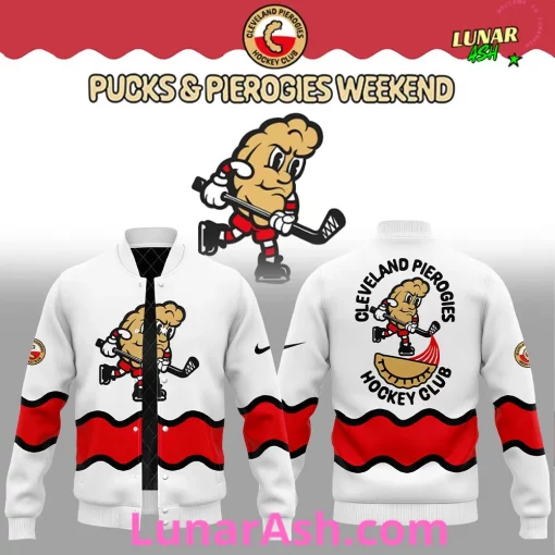 Cleveland Pierogies Pucks & Pierogies Weekend Limited Edition Baseball Jacket